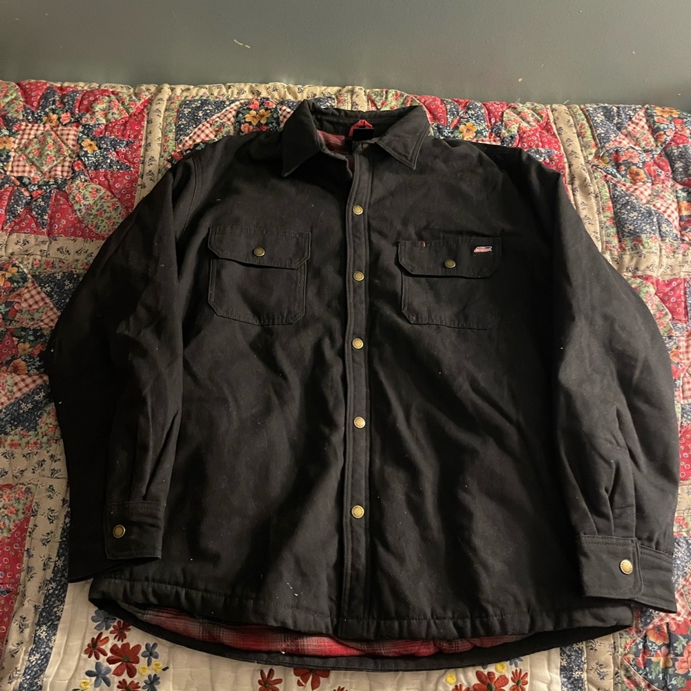 Dickies Black Jacket with Gold Buttons size XL
